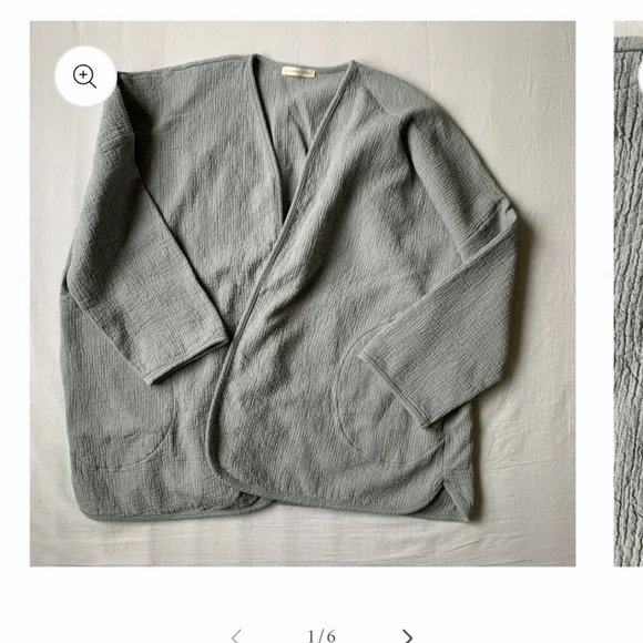 April Meets October November Robe in Blue Gray One Size EUC - Picture 7 of 8